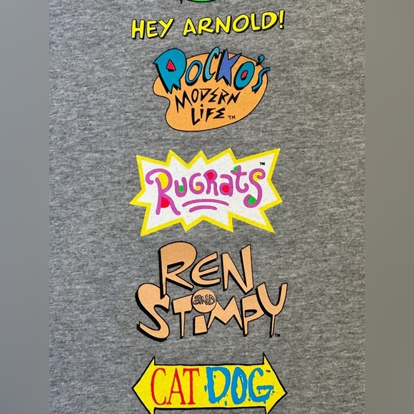 Men’s Nickelodeon Cartoons Graphic T-shirt Size 2 XL (XXL) Front&Back Design - Picture 5 of 7